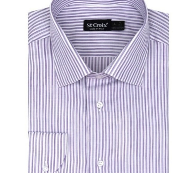 ST. CROIX Striped Linen/cotton pastel short sleeve button up shirt. Size XXL - Picture 2 of 9